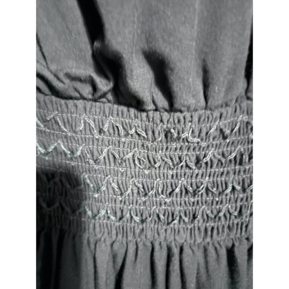 Torrid black long sleeve dress with low v neck and string tie woman size 1X (1) - Picture 7 of 9